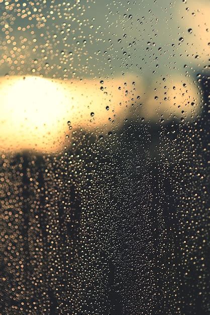 Premium Photo Raindrops On Glass Window