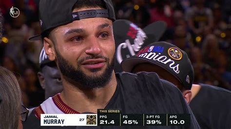 Jamal Murrays Emotional Reaction To Winning The 2023 Nba Championship