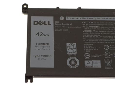 YRDD6 Laptop Battery Compatible With Dell Inspiron 5485 5491 5493