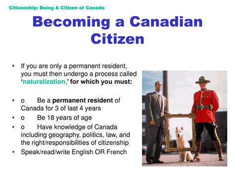 Ppt Citizenship Being A Citizen Of Canada Powerpoint Presentation