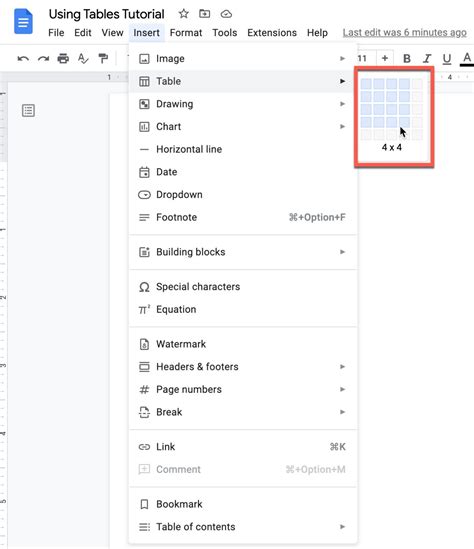 Ultimate Guide to Using Tables in Google Docs - The Productive Engineer