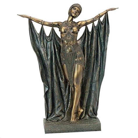 Queen Semiramis Exotic Dancer Art Deco Statue - QL1436314 - Design Toscano