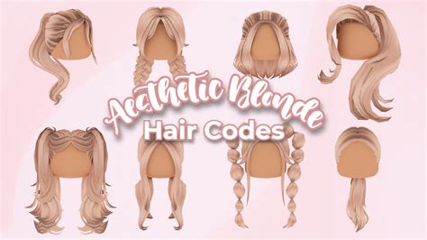 Aethetic Blonde Hair Codes For Bloxburg Part 2 Youtube