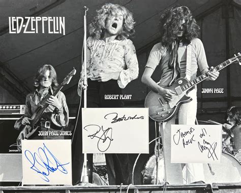 Led Zeppelin Autograph Signed Special Custom Mattings