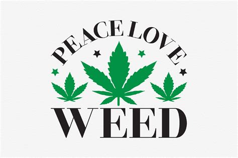 Peace Love Weed Svg Graphic By Creative Art · Creative Fabrica