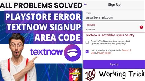 Textnow Sign Up Problem Fix Working Trick Textnow All Problem