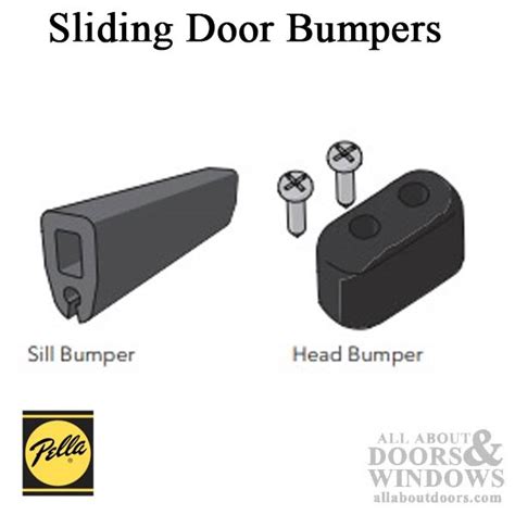 Pella Patio Door Bumper Set Black