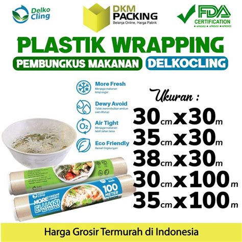 Jual Plastik Food Wrapping Delko Cling Wrap Pembungkus Makanan