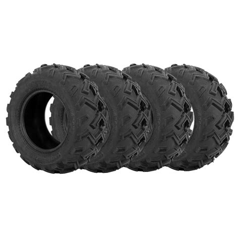 Set Of 4 Atvutv Tires 25x8 12 25x8x12 Front 25x10 12 25x10x12 Rear 6