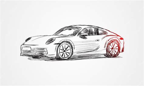 Premium Vector Porsche 911 Vector Sketch Car Design Vector