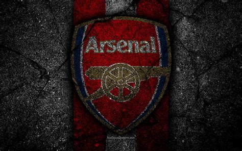 Logo De Arsenal Fc Liga Premier Grunge Inglaterra Textura De