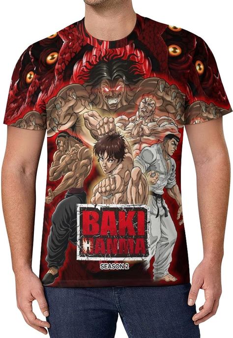 Anime Baki The Grappler Baki Hanma Yujiro Shirt For Mens Fashion Unisex Breathable