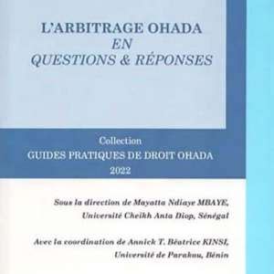 Ohada Parution De L Ouvrage Intitul L Arbitrage Ohada En