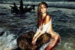 Nina Agdal Nearly Nude Stranded On An Island