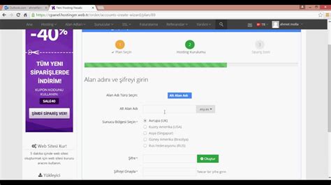 Cretsiz Hosting Ve Domain Alma Youtube