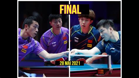 Ma Long Xu Xin Vs Wang Chuqin Fan Zhendong Mens Doubles Final YouTube