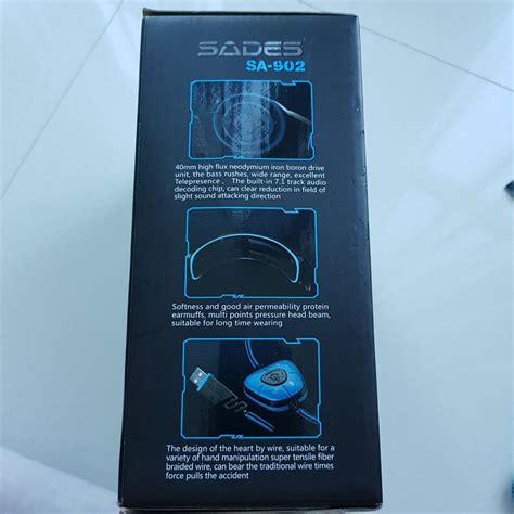 Sades Sa Professional Wired Gaming Headset With Mic Audio