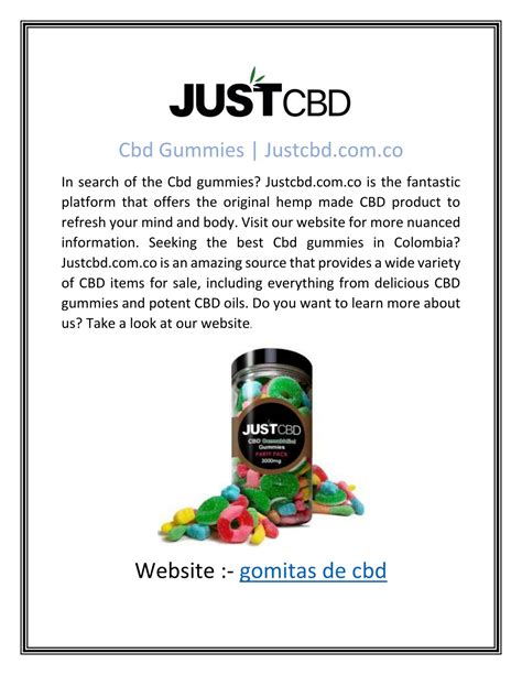 PPT Cbd Gummies Justcbd Co PowerPoint Presentation Free