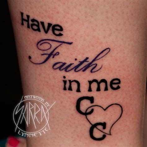 Script faith tattoo by Sarra Lynnette Tattoo Shop, I Tattoo, Tattoo ...