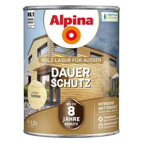 Alpina Dauer Schutz Farblos 2 5 Liter Kaufen Bei OBI