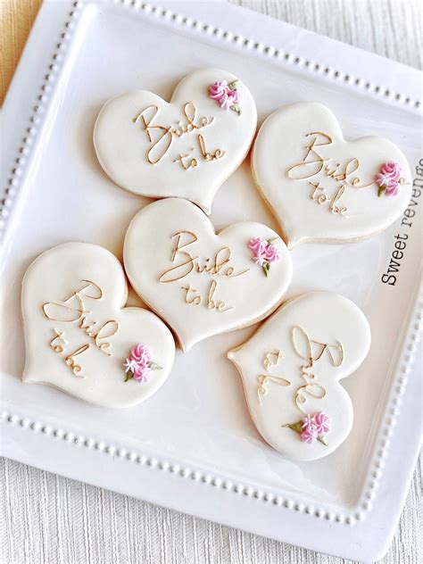 Bridal Shower Sugar Cookies Wedding Shower Cookies Decorated Etsy