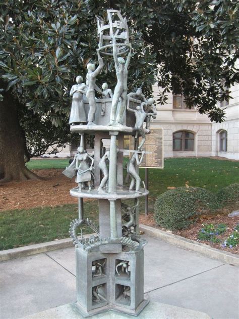 A statue outside the Atlanta, Georgia, capitol building entitled ...