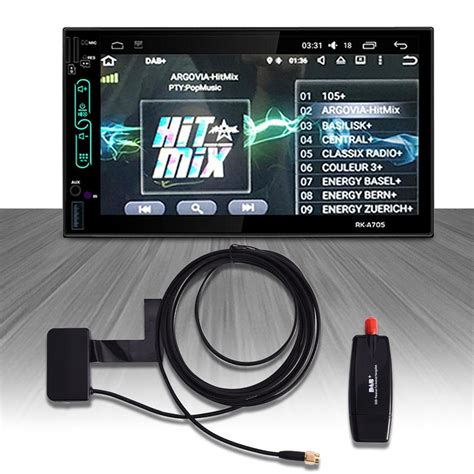 Car DAB Antenna With USB Adapter Receiver For Android 4.4 5.1 6.0 7.1 Car Player Applicable For ...