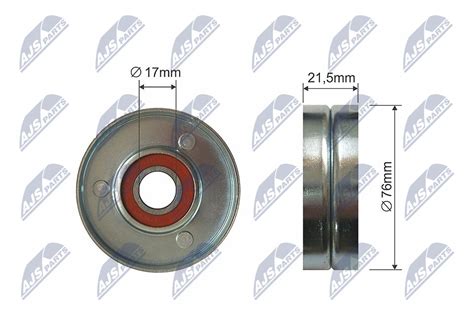 Tensioner Pulley V Ribbed Belt Rnk Vw Nty B