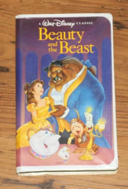 Vintage Walt Disney Classic Beauty And The Beast Vhs Black Diamond