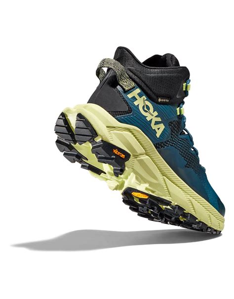 Hoka Trail Code Gtx Blue Coralblue Graphite Day Hiking Boots Snowleader