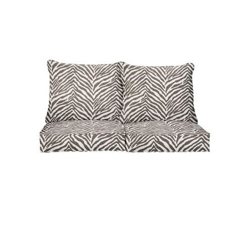 Sorra Home X Sunbrella Namibia Grey Deep Seating Indoor Outdoor