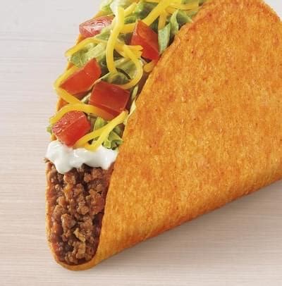 Taco Bell Nacho Cheese Doritos Locos Taco Supreme Nutrition Facts