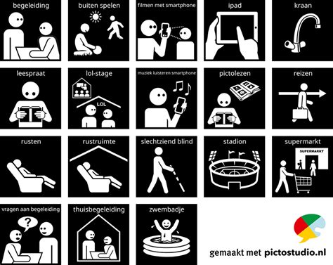 Pictogrammen Verstandelijke En Visuele Beperking