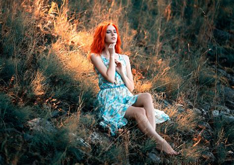 Wallpaper Sunlight Forest Women Outdoors Redhead Model Nature