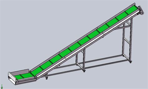 6 6米斜坡皮带线总装 Solidworks Sw2016 模型图纸下载 懒石网