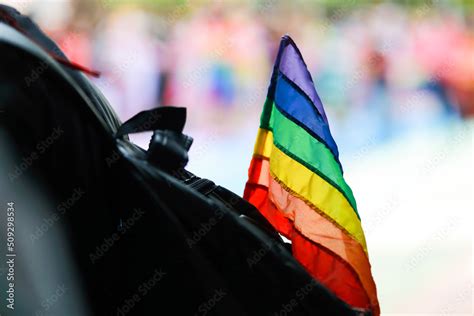 Rainbow Flag Welcomes Pride Month Festival Rainbow Pride Is A Symbol Of Lesbian Gay Bisexual