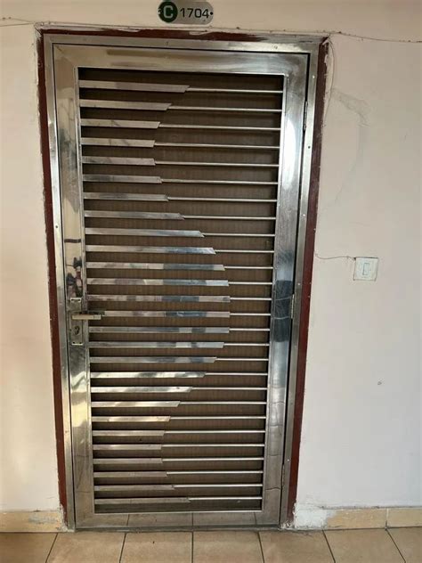 Polished 3mm Interior Stainless Steel Door For Home At Rs 1200 Square