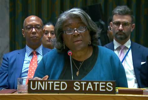 Remarks By Ambassador Linda Thomas Greenfield At A Un Security Council