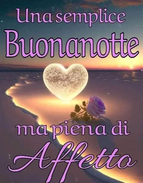 The Cover Of Una Semplice Buonanotte With A Heart On It