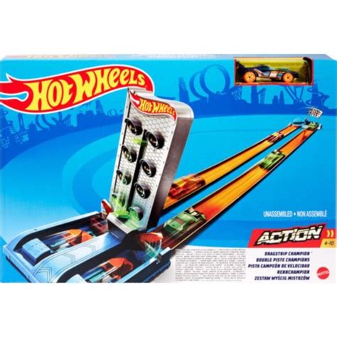 Hot Wheels Dragstrip Champion Playset Gbf Where Every Smile Counts