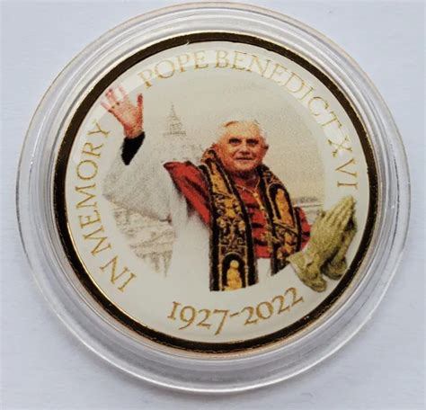 2 EURO MÜNZE Papst Benedikt Xvi 2022 Vatikan Motiv Gold