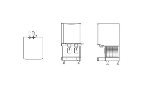 Ice Maker Dispenser-Free AutoCAD Block - Free Cad Floor Plans