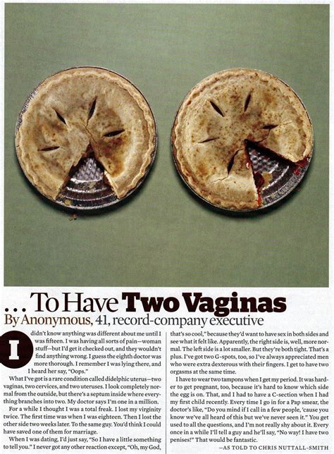 Woman Has Two Vaginas