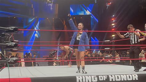 Ronda Rousey Fait Ses D Buts La Roh Catch Newz