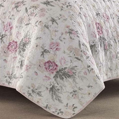 Laura Ashley Breezy Floral Cotton Reversible Quilt Set And Reviews Wayfair