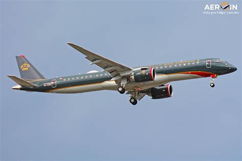 Embraer Entrega Os Dois Primeiros Jatos E195 E2 Da Royal Jordanian