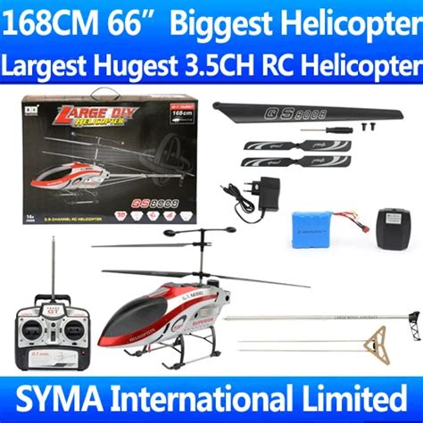 Biggest Gt Model Qs Ch Rc Helicopter Huge Cm Very