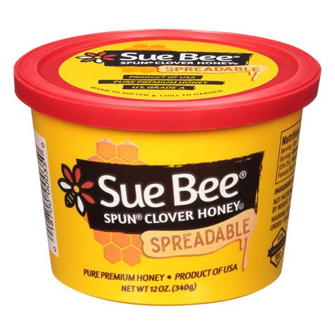 Sue Bee Spun Usa Clover Honey 12 Ounce Pack Of 6 Sue Bee Pure Premi