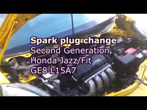 How To Spark Plugs For Honda Fit Jazz GE 09 YouTube