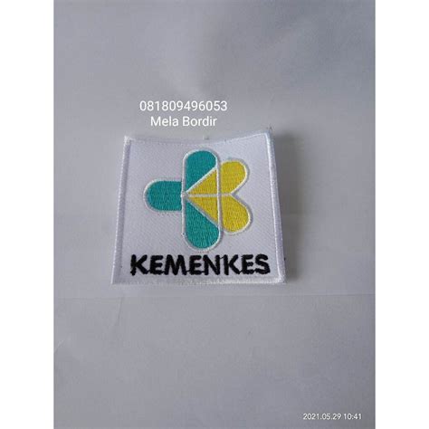 Logo Kemenkes Bordir Lazada Indonesia